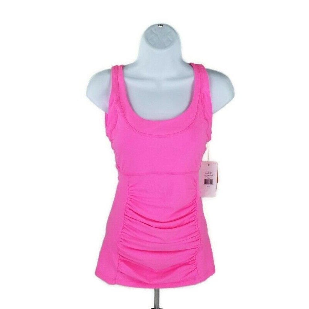 Lucy Core Method Pink Compression Athletic Tank Top Womens X-Small Stretch
